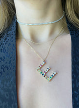 Load image into Gallery viewer, Rainbow Letter Necklace